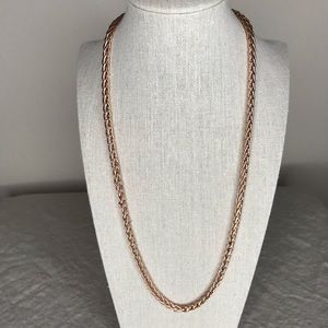 Bronzo Italia Rose Wheat Chain 24”